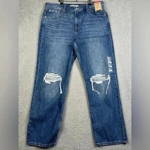 Levi’s Jeans Womens Size 32 Blue Medium Wash Low Pro Straight Mid Rise Relaxed